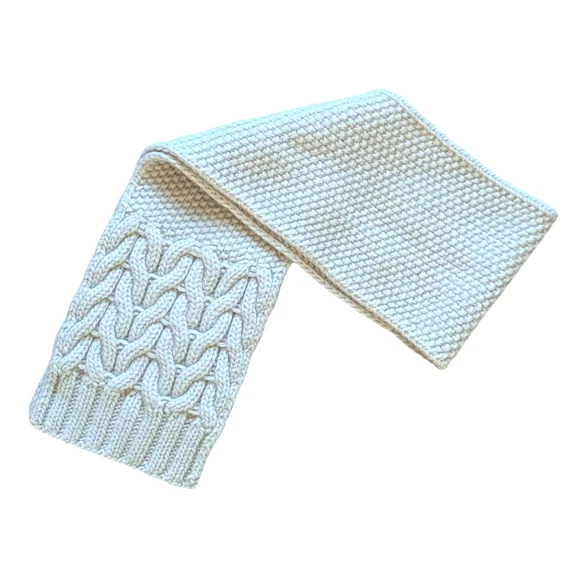 Gap Vintage Wool and Mohair Cable Knit Scarf Y2K - Picture 1 of 6